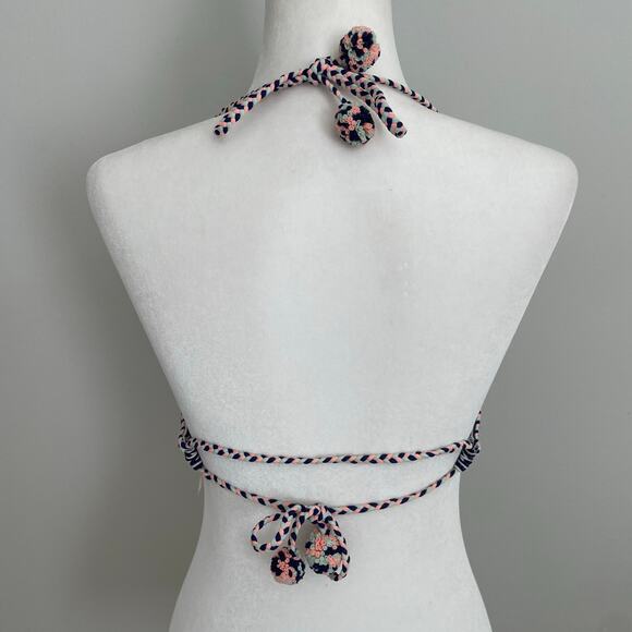 Victoria's Secret The Fabulous Striped Halter Bikini Top 34B - Picture 2 of 9